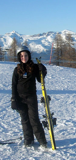 Happy skiers