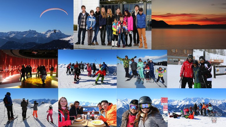 Winter course students